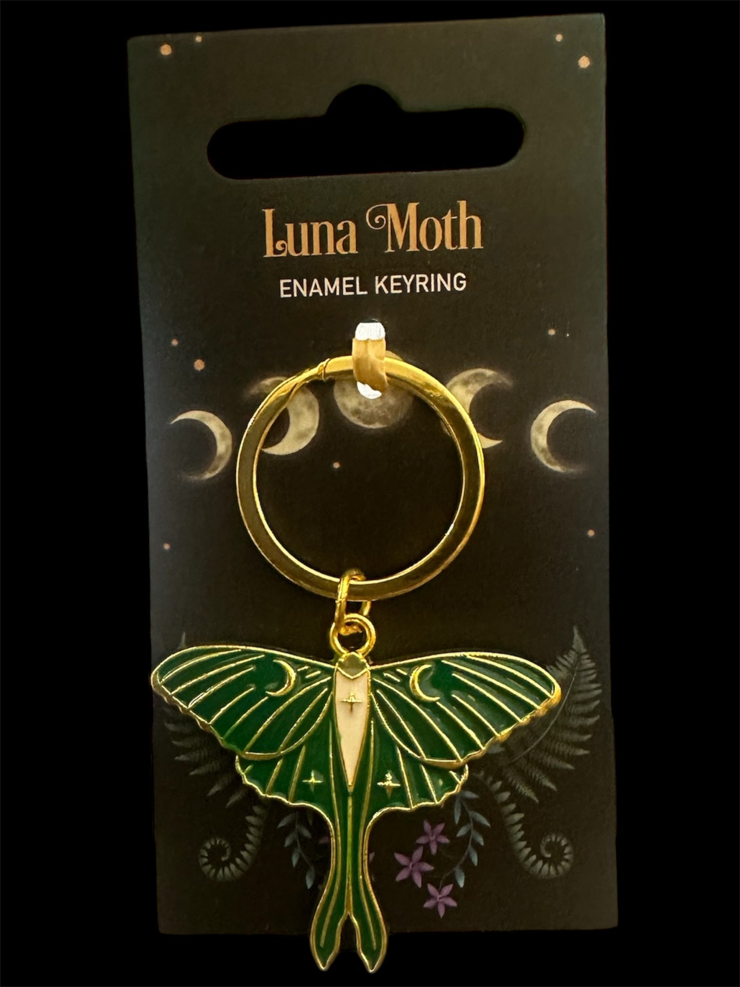 Lunar Moth Key Chain