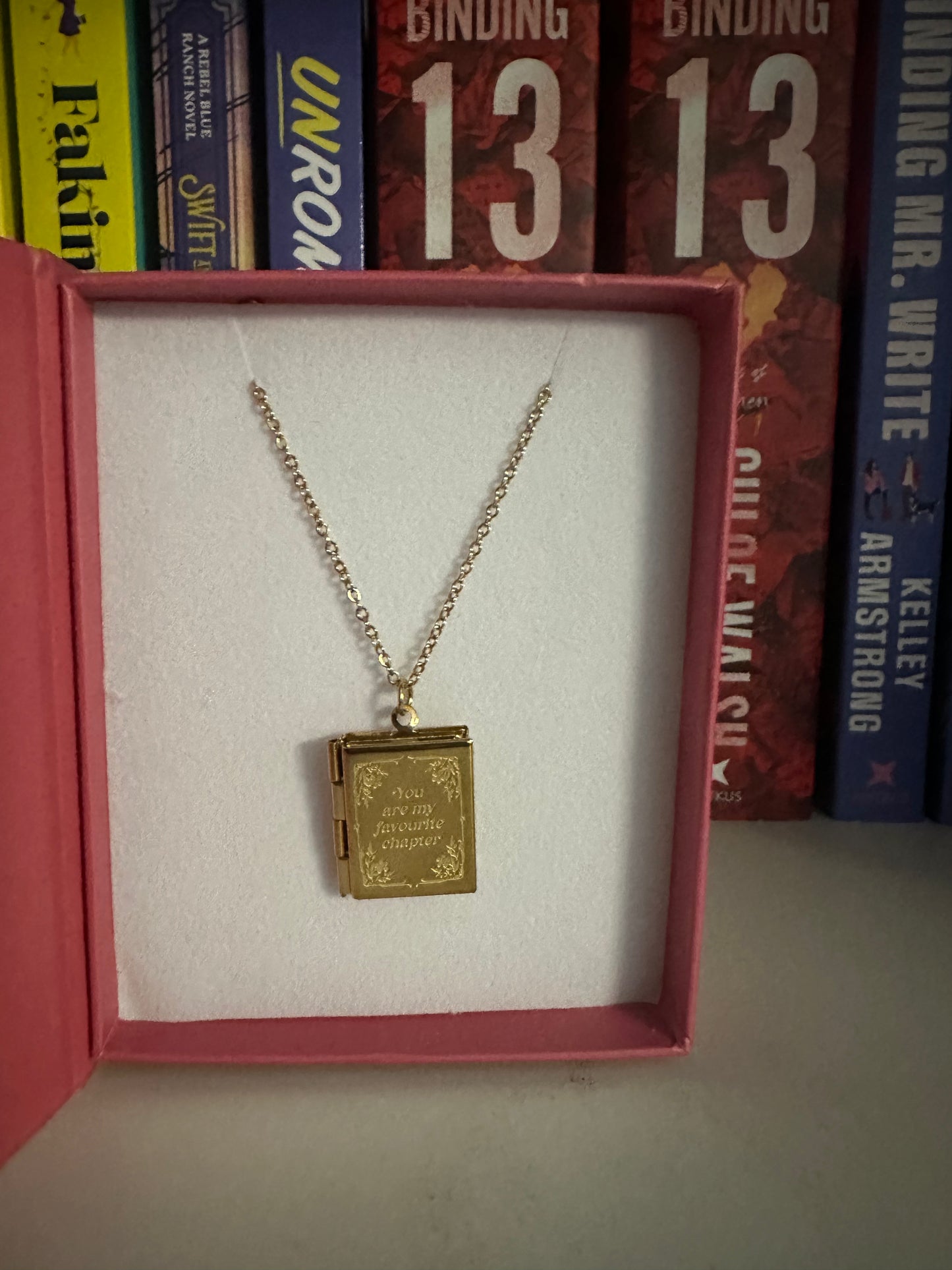 Book Locket Necklace