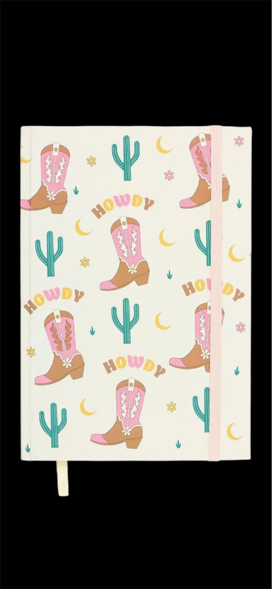 Cowboy Book A5 Notebook With Sticker Sheet