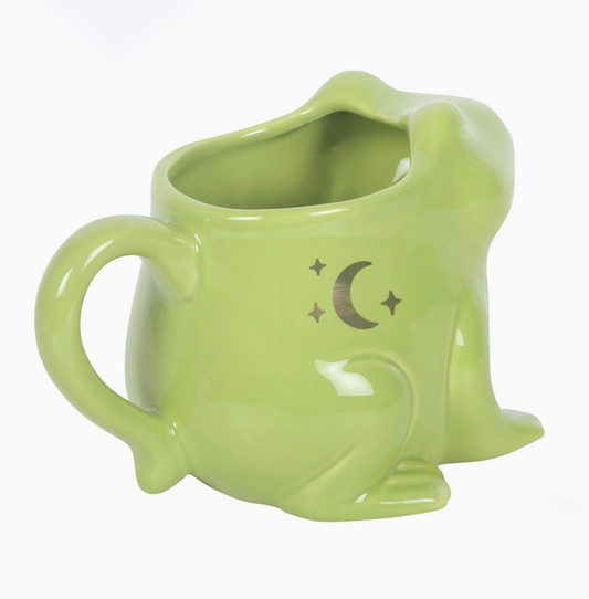 Green Frog Ceramic Mug